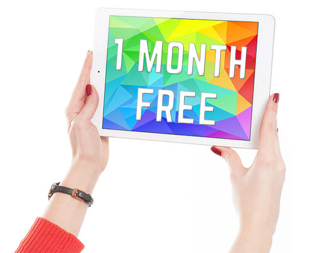 1 month free