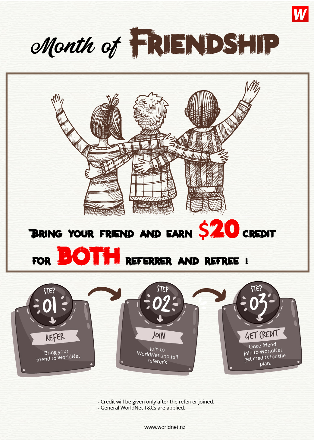 Bring Your Friend and Get max $30 CREDIT!!