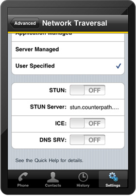 Scroll down under 'Network Traversal', turn off Stun, ICE and DNS SRV.