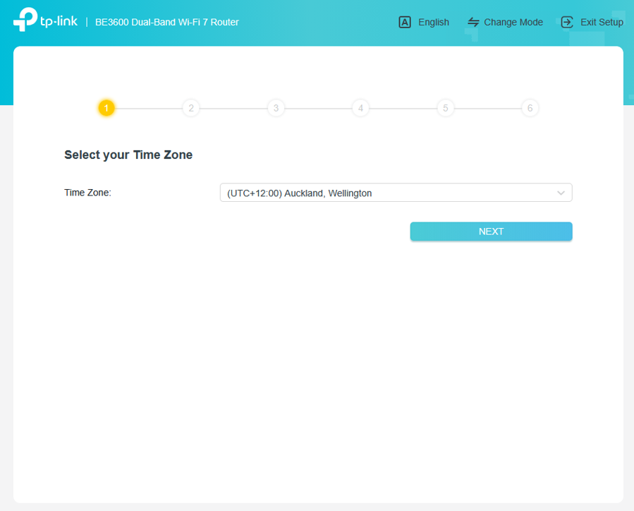 TP-Link Archer BE3600 Web browser setup image 6
