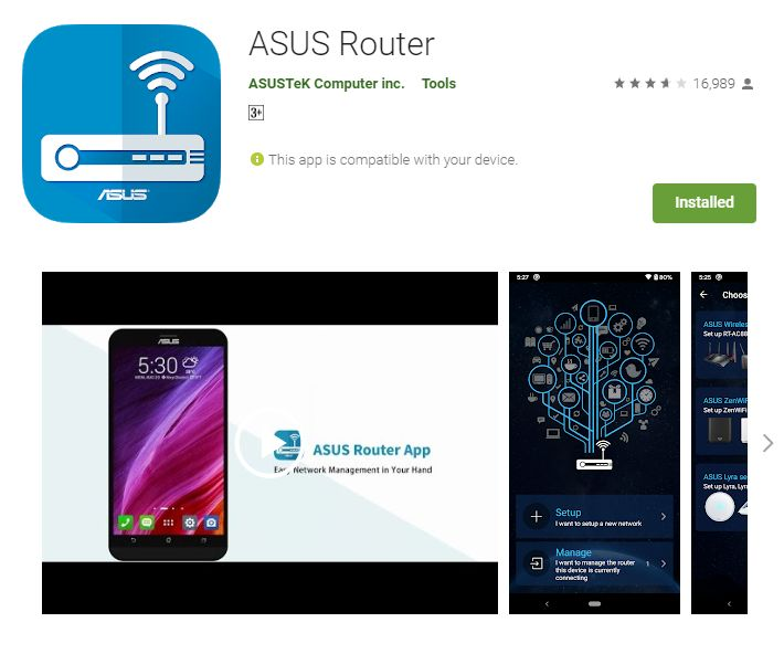 ASUS Router app download reference
