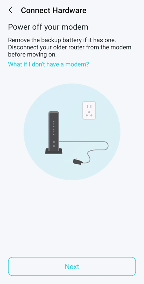 Turning off the WorldNet fibre ONT before connecting the router