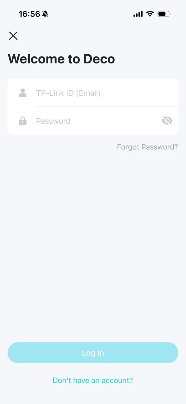 Deco app TP-Link ID login