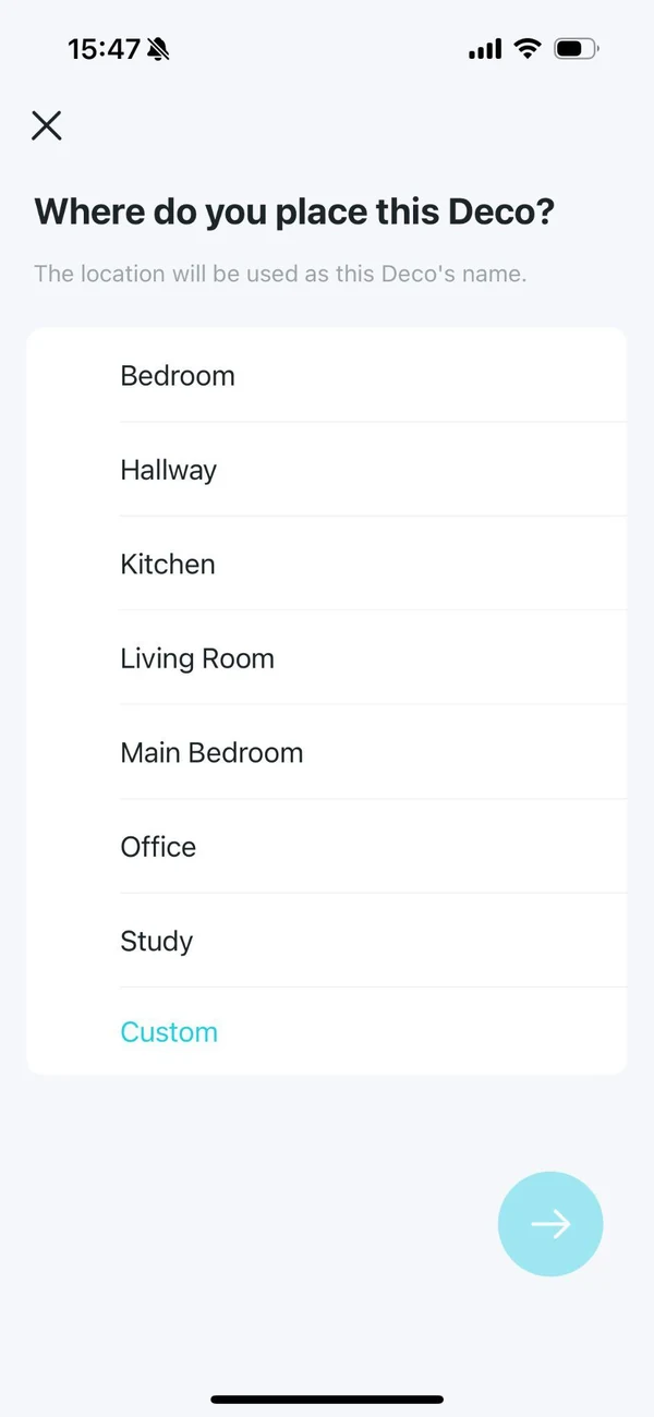 Choose a location for the main Deco