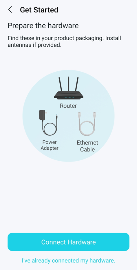 Hardware needed to set up the Archer AX1500